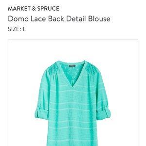 Market & Spruce  Lace Detail Blouse